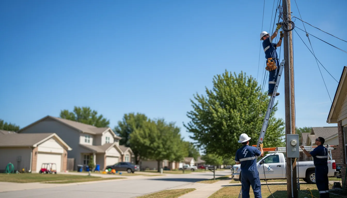 Residential electrician providing installation services in Uniopolis, OH